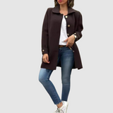 Martina - Klasický oversized kabát s gombíkmi