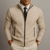 Jake – Cardigan so zipsom z merino vlny