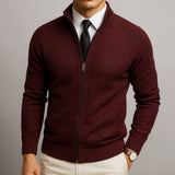 Jake – Cardigan so zipsom z merino vlny