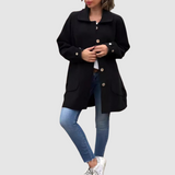 Martina - Klasický oversized kabát s gombíkmi