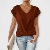 Eloise - Top s V-výstrihom a detailom uzla