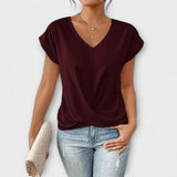 Eloise - Top s V-výstrihom a detailom uzla
