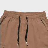 Tomáš – Pánske Cargo Joggingové Nohavice – Fialové Streetwear Nohavice s Kapsami na Zips a Náplety