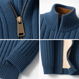Tiberius™ – Elegantný cardigan so zipsom