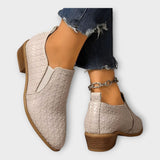 Veronika – Elegantné Slip-On Topánky s Nízkych Opätkom