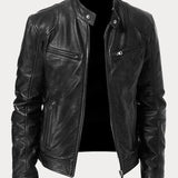 Viktor – Casual Kožená Bunda Nadčasový Design