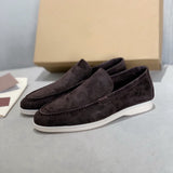 Tomáš – Elegantné Casual Semišové Pánske Slipony