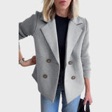 Emma - Elegantný blazer s pletenými rukávmi