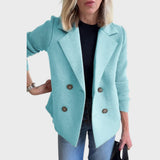 Emma - Elegantný blazer s pletenými rukávmi