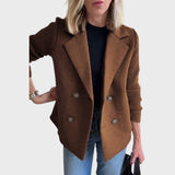 Emma - Elegantný blazer s pletenými rukávmi