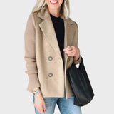 Emma - Elegantný blazer s pletenými rukávmi