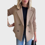 Emma - Elegantný blazer s pletenými rukávmi