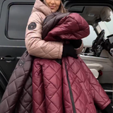 Bogna | Elegantná prešívaná péřová bunda s kapucňou