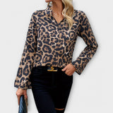 Ležérna blúzka s leopardím vzorom
